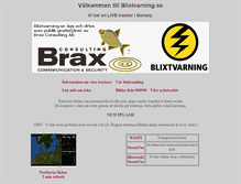 Tablet Screenshot of mobil.blixtvarning.se